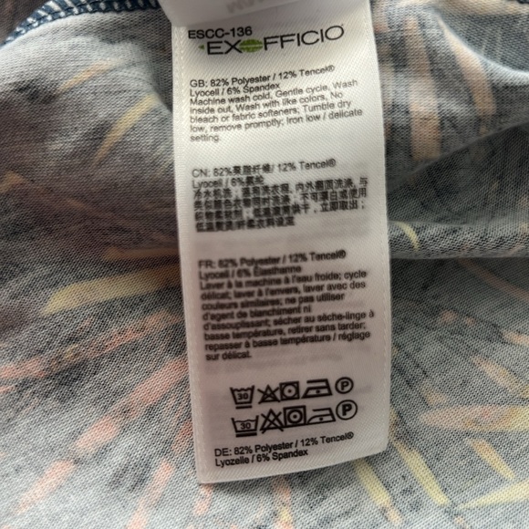 Exofficio Blue midi resort wear A-line skirt size M - Picture 8 of 14